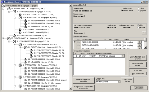 Bildschirmausgabe: Baumansicht